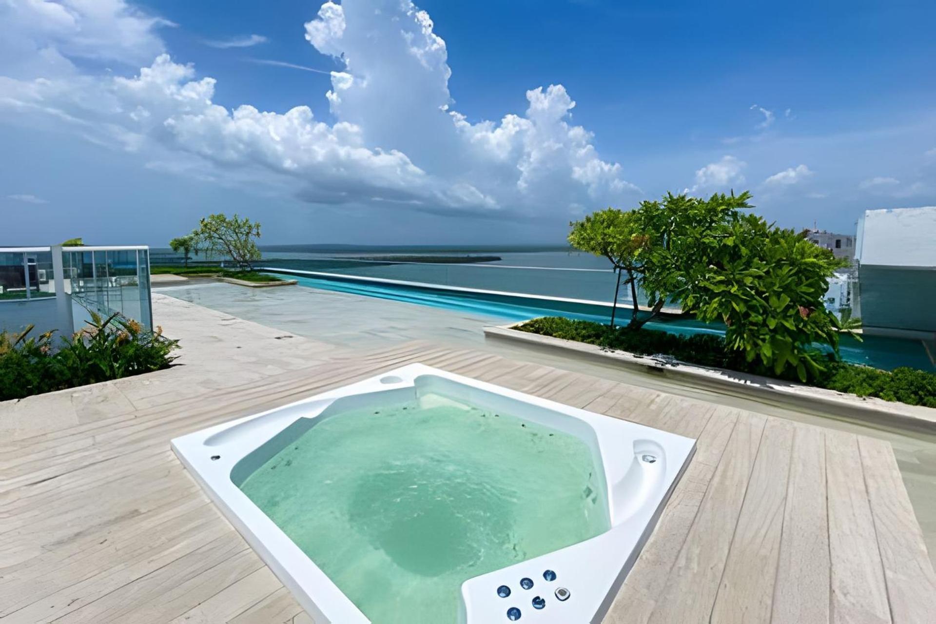 2 Dormitorios Jacuzzi Y Vista Mar. Frente A Playa Cartagena Exterior foto
