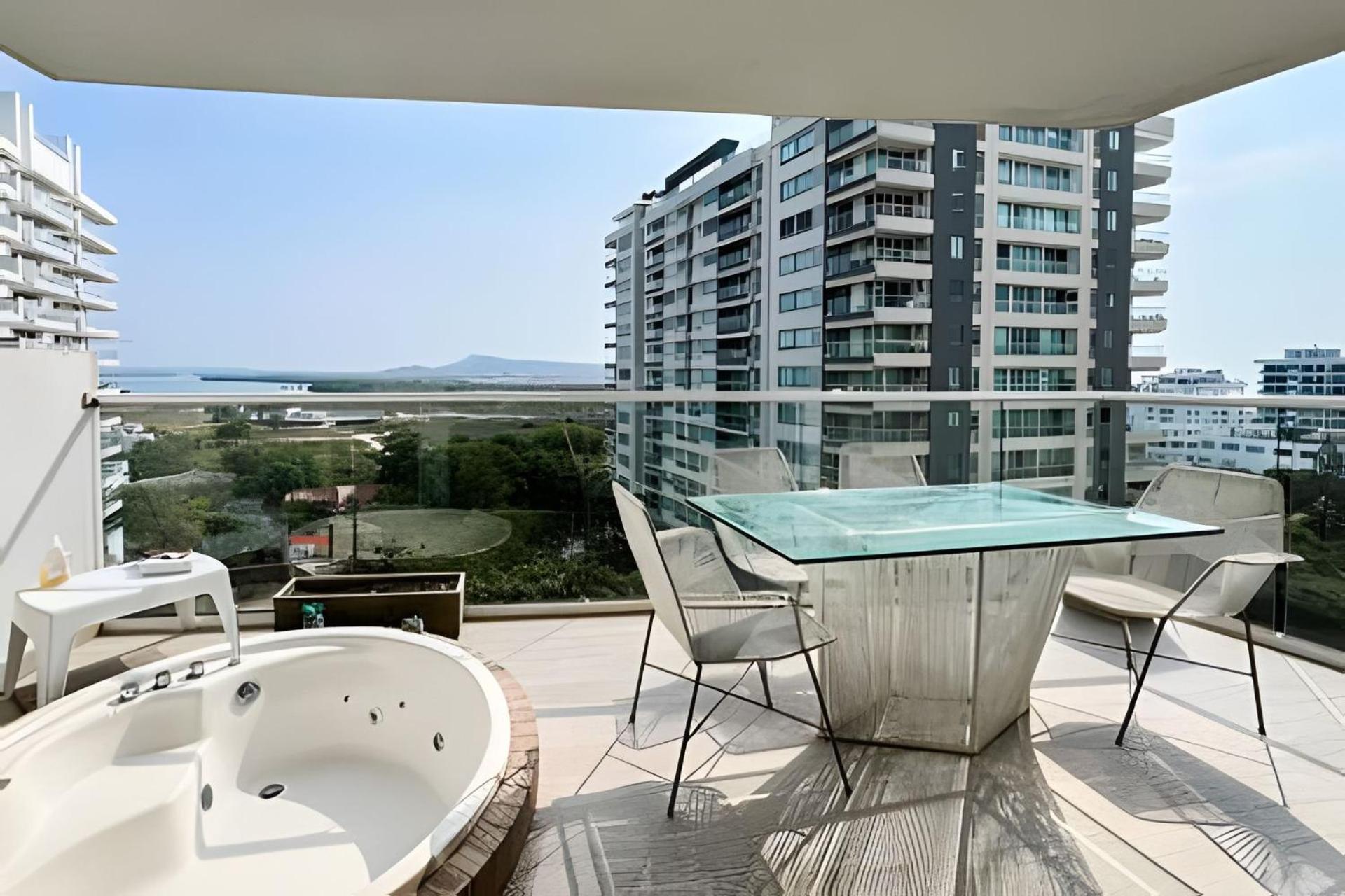 2 Dormitorios Jacuzzi Y Vista Mar. Frente A Playa Cartagena Exterior foto